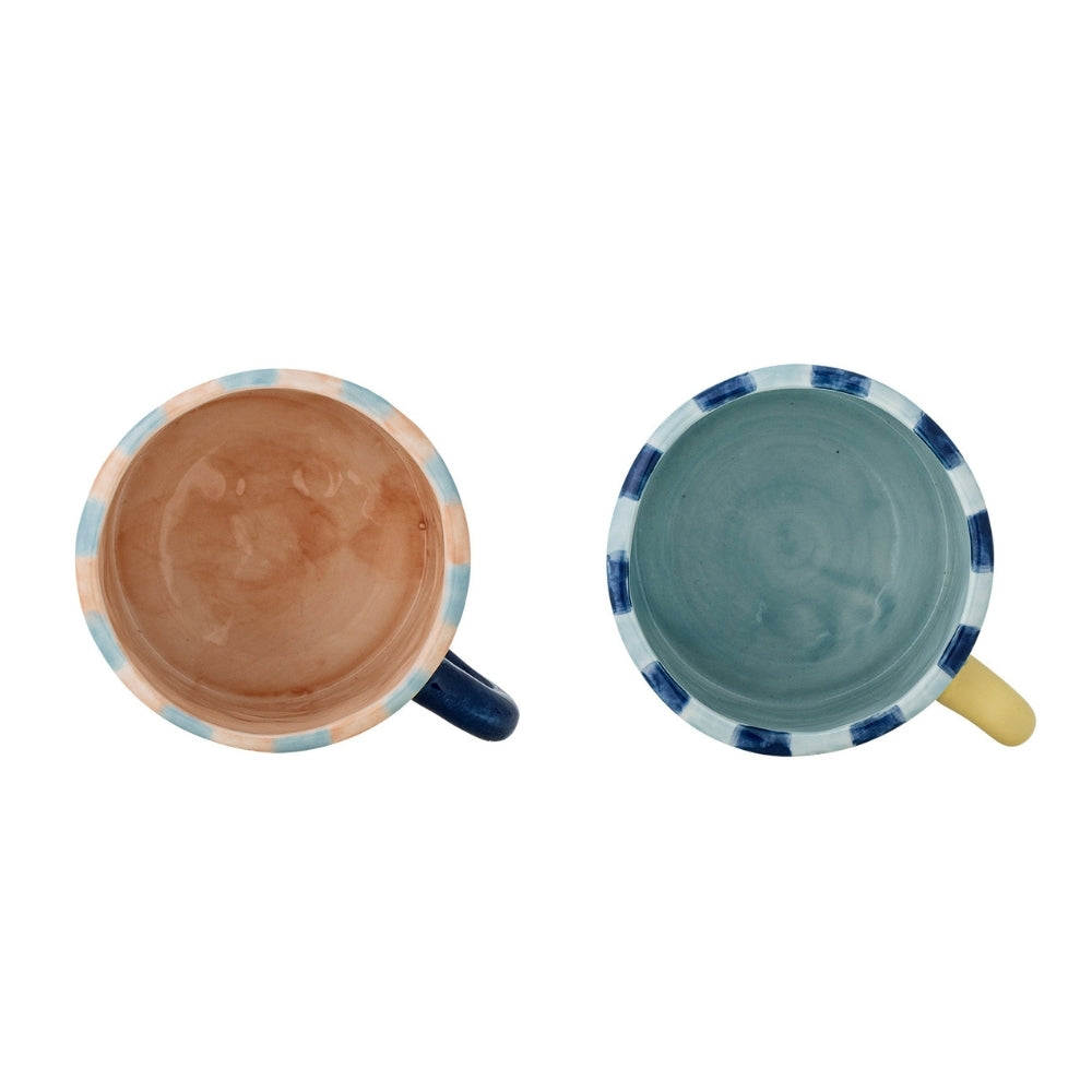 Bloomingville Kubki z kamionki Phoenix Multi zestaw 2 sztuk