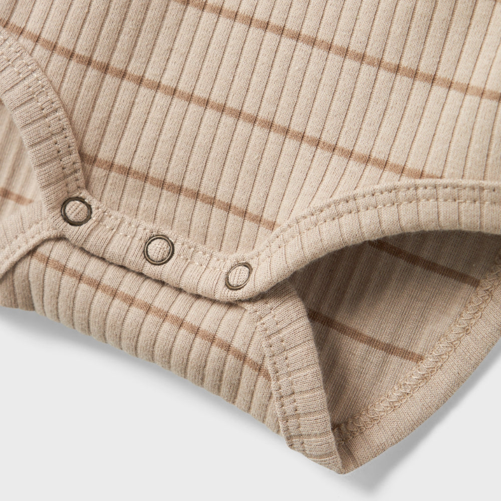 Lil’ Atelier Body niemowlęce dla chłopca Pure Cashmere NBMKAIL