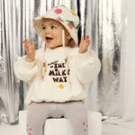Mini Rodini Bluza dziecięca The milky way Off-white
