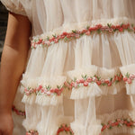 Konges Slojd Sukienka dla dziewczynki tiulowa Joelle Buttercream