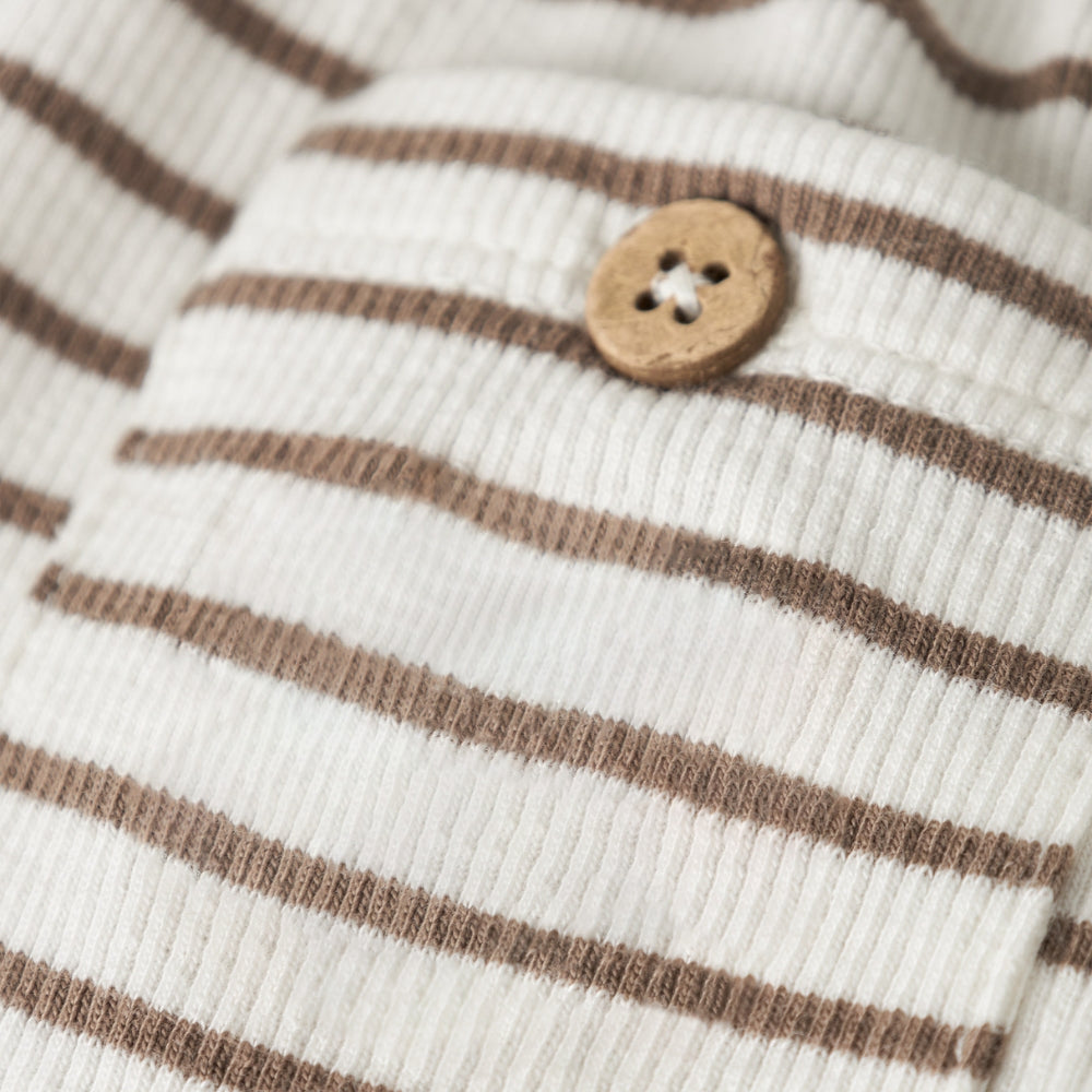 Lil’ Atelier Spodnie niemowlęce dla chłopca Coconut Milk NBMTONTO