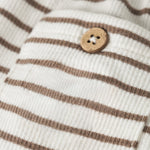 Lil’ Atelier Spodnie niemowlęce dla chłopca Coconut Milk NBMTONTO