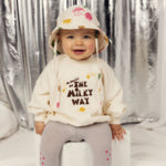 Mini Rodini Bluza dziecięca The milky way Off-white