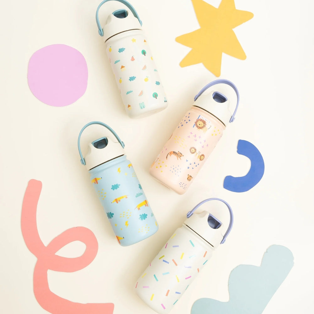 The Cotton Cloud Bidon dziecięcy ze stali nierdzewnej Tiny Bits 420ml