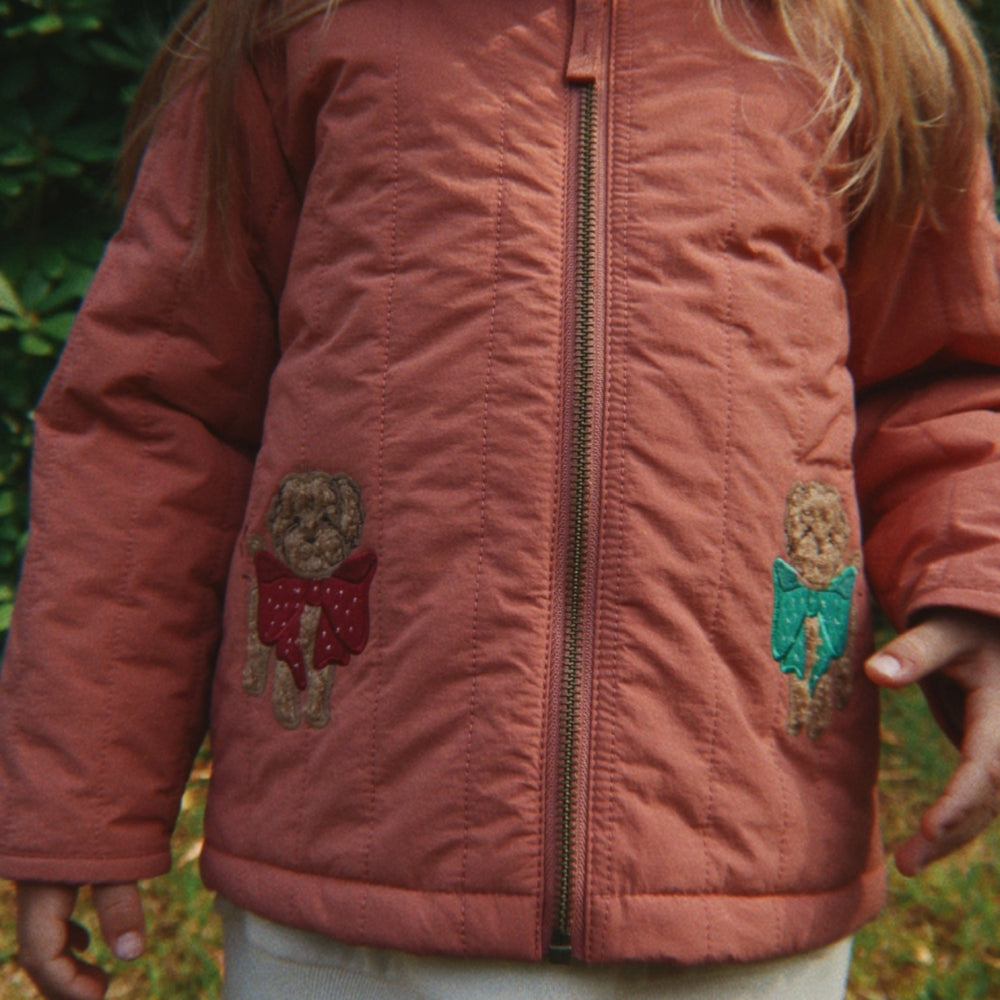 Konges Slojd Kurtka dla dziewczynki z kołnierzykiem Juno Canyon Rose