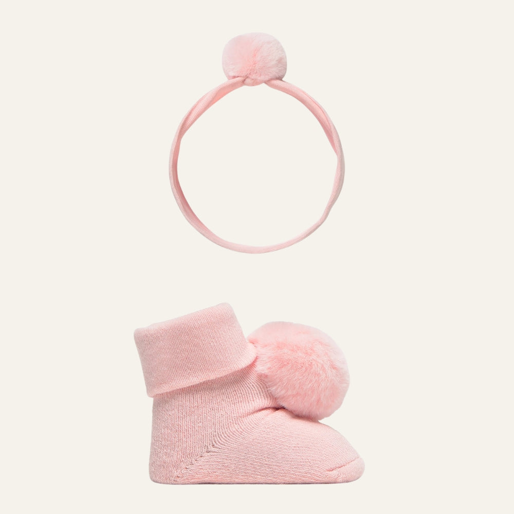 Mayoral Skarpetki i opaska dla noworodka Kwarc