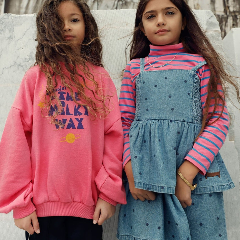 Mini Rodini Bluza dla dziewczynki The milky way Pink