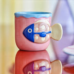 Bloomingville Kubki z kamionki Willy Multi zestaw 2 sztuk