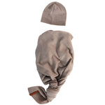 Yarnami by Poofi Zestaw merino Cozy dla niemowlaka delikatny brąz