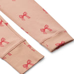 Liewood Piżama dla dziecka Wilhelm Grow Printed Bow / Pale Tuscany Mix