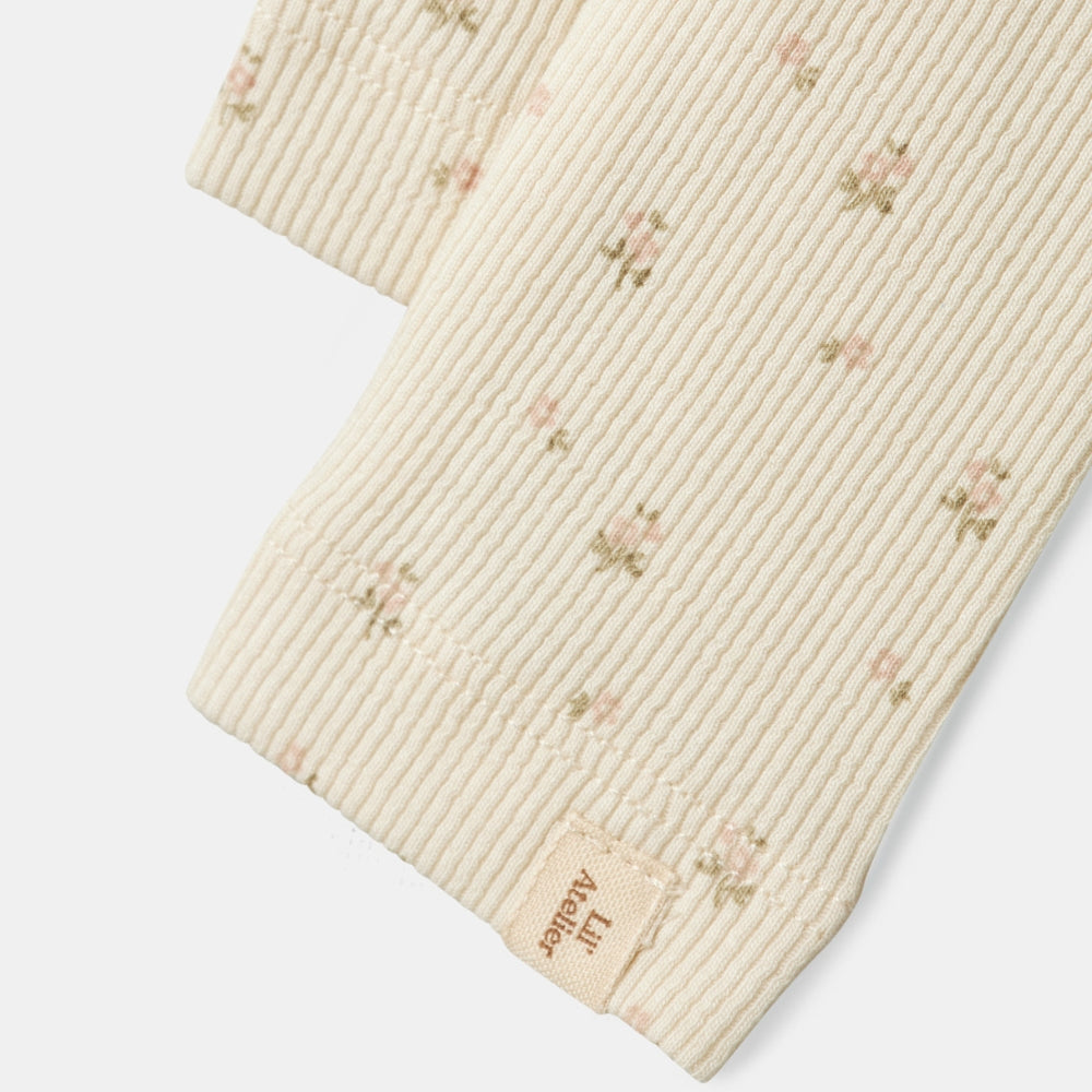 Lil’ Atelier Spodnie niemowlęce dla dziewczynki Turtledove Flower NBFGAGO