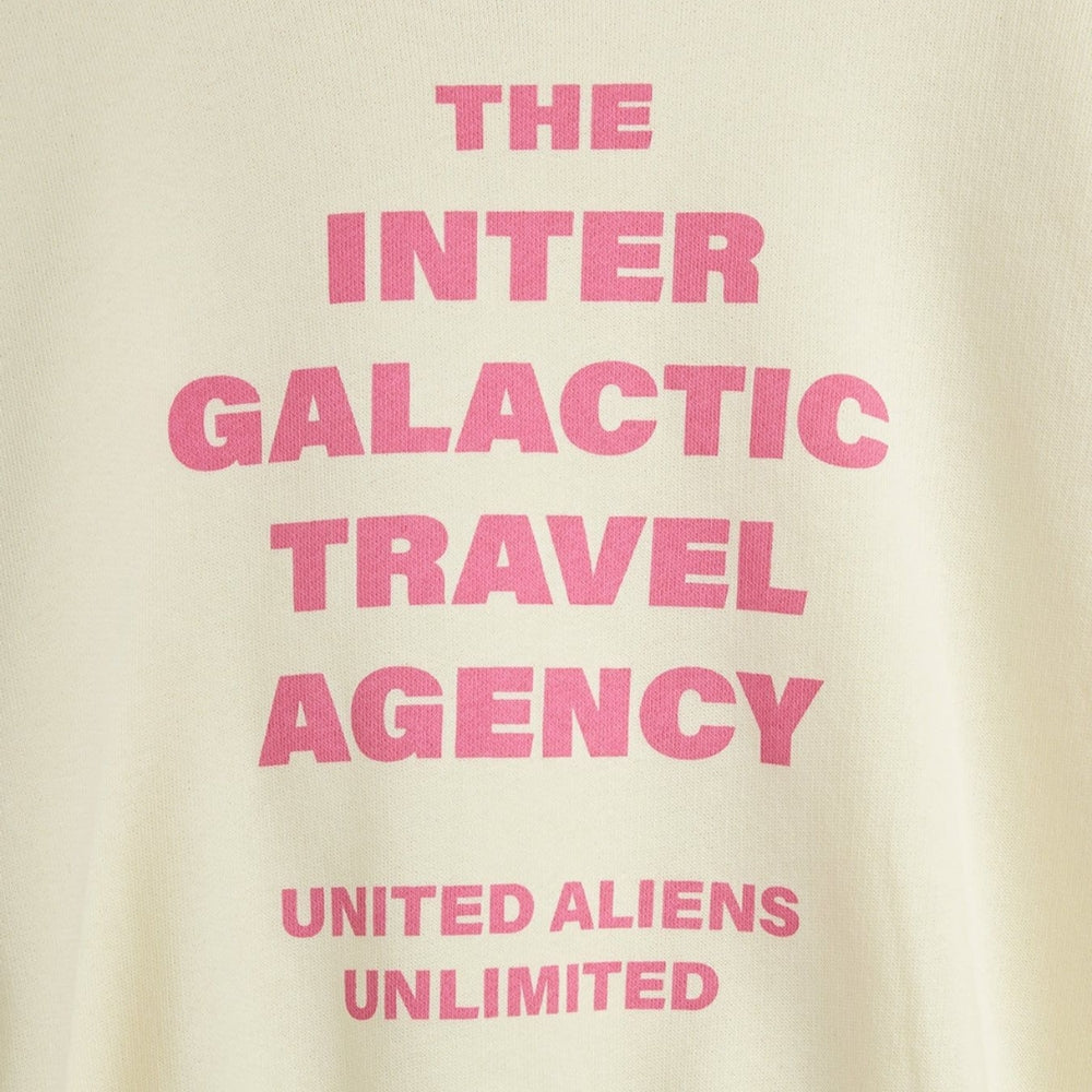 Mini Rodini Bluza dla dziewczynki Travel agency contrast Off-white