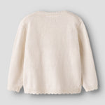 Lil’ Atelier Sweterek dziergany dla dziewczynki Coconut Milk NMFDOLA