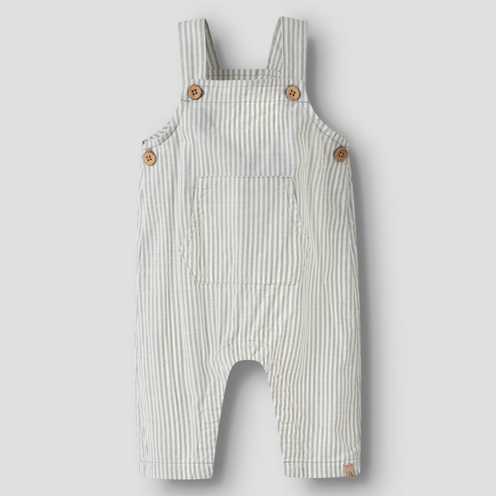 Lil’ Atelier Ogrodniczki niemowlęce dla chłopczyka Coconut Milk NBMDARKO