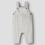 Lil’ Atelier Ogrodniczki niemowlęce dla chłopczyka Coconut Milk NBMDARKO