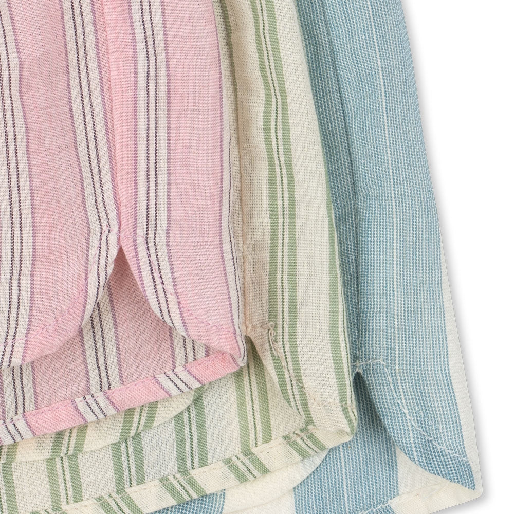 Konges Slojd Krótkie spodenki dla dziewczynki Asli Basil/Orchid/Bleu Stripe 3-pak