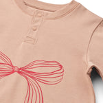 Liewood Piżama dla dziecka Wilhelm Grow Printed Bow / Pale Tuscany Mix