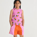 Bobo Choses Tank top dla dziewczynki Tangerine all over