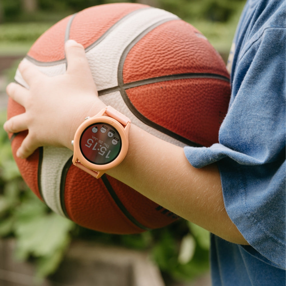 Kidywolf Zegarek interaktywny dla dzieci K-Watch Koralowy róż