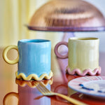 Bloomingville Kubki z kamionki Polly Multi zestaw 2 sztuk