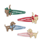 Konges Slojd Spinki dla dziewczynki Cats & Dogs 4szt