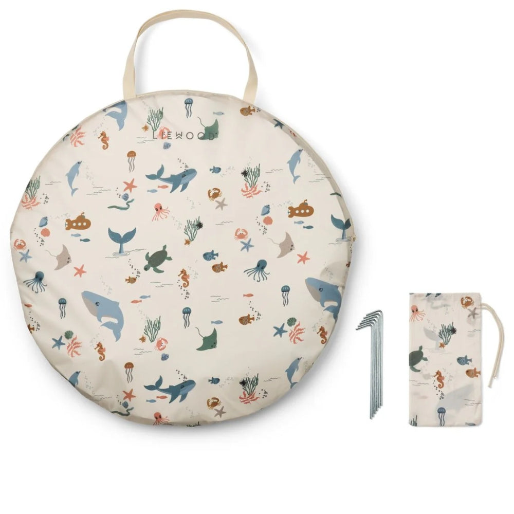 Liewood Namiot dla dzieci z basenikiem Everett Pop Up Sea creature / Sandy