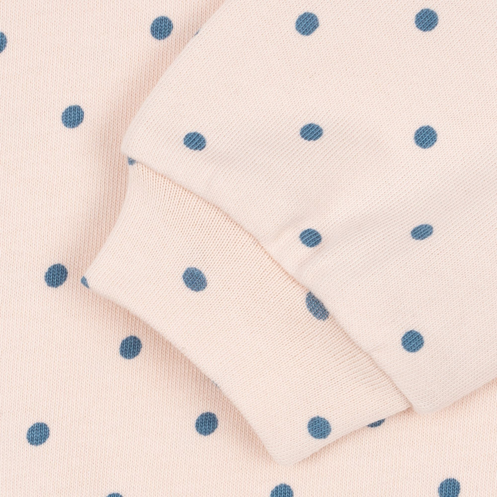 Konges Slojd Bluza dla dziewczynki z kołnierzykiem Spotty Rosewater Dot