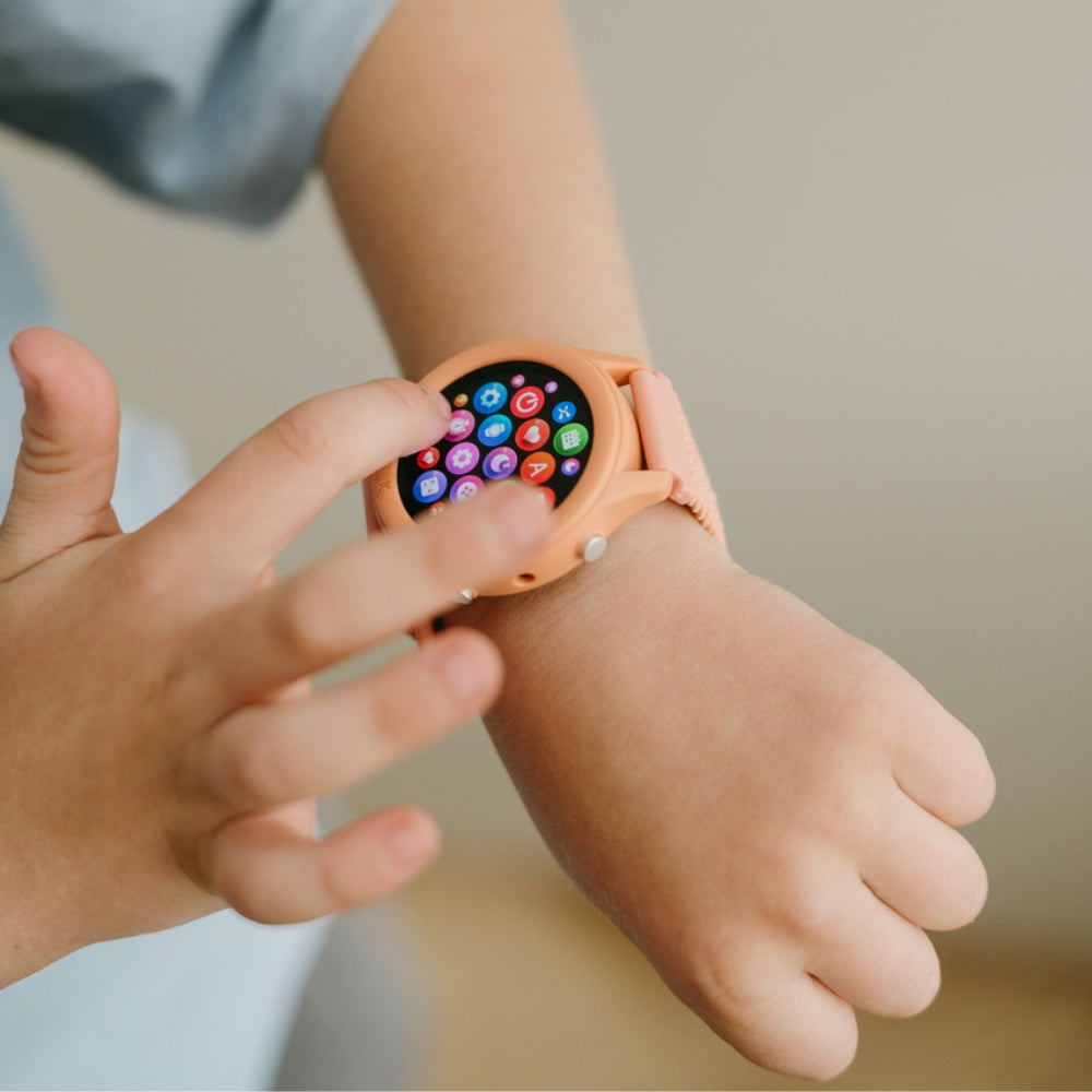 Kidywolf Zegarek interaktywny dla dzieci K-Watch Koralowy róż