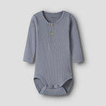 Name It Baby Body niemowlęce prążkowane z długim rękawem Tradewinds NBMKAB