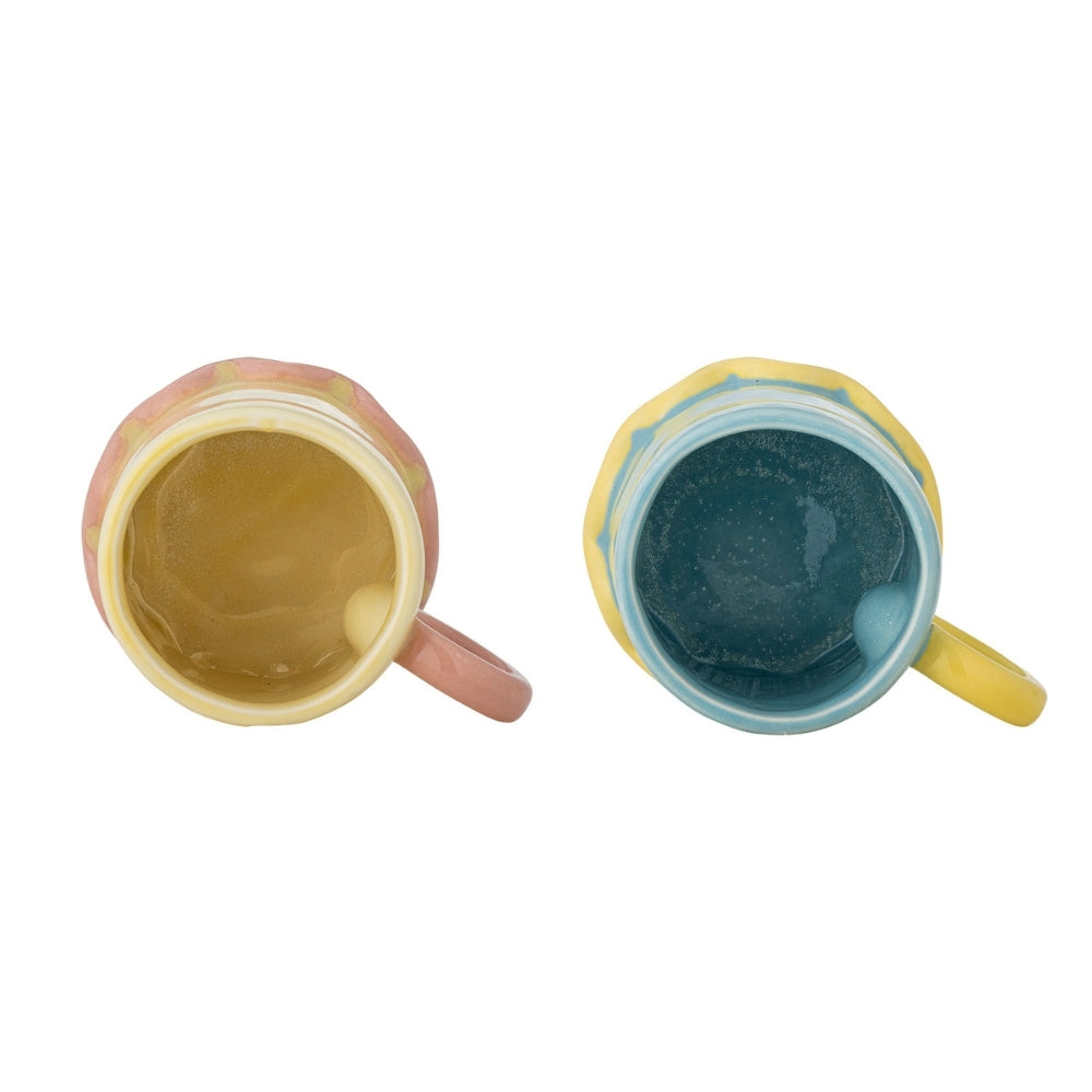 Bloomingville Kubki z kamionki Polly Multi zestaw 2 sztuk