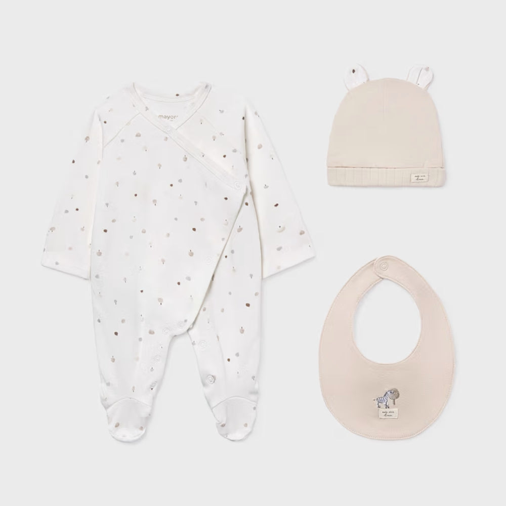 Mayoral Zestaw prezentowy dla niemowlaka 3-częściowy Soja