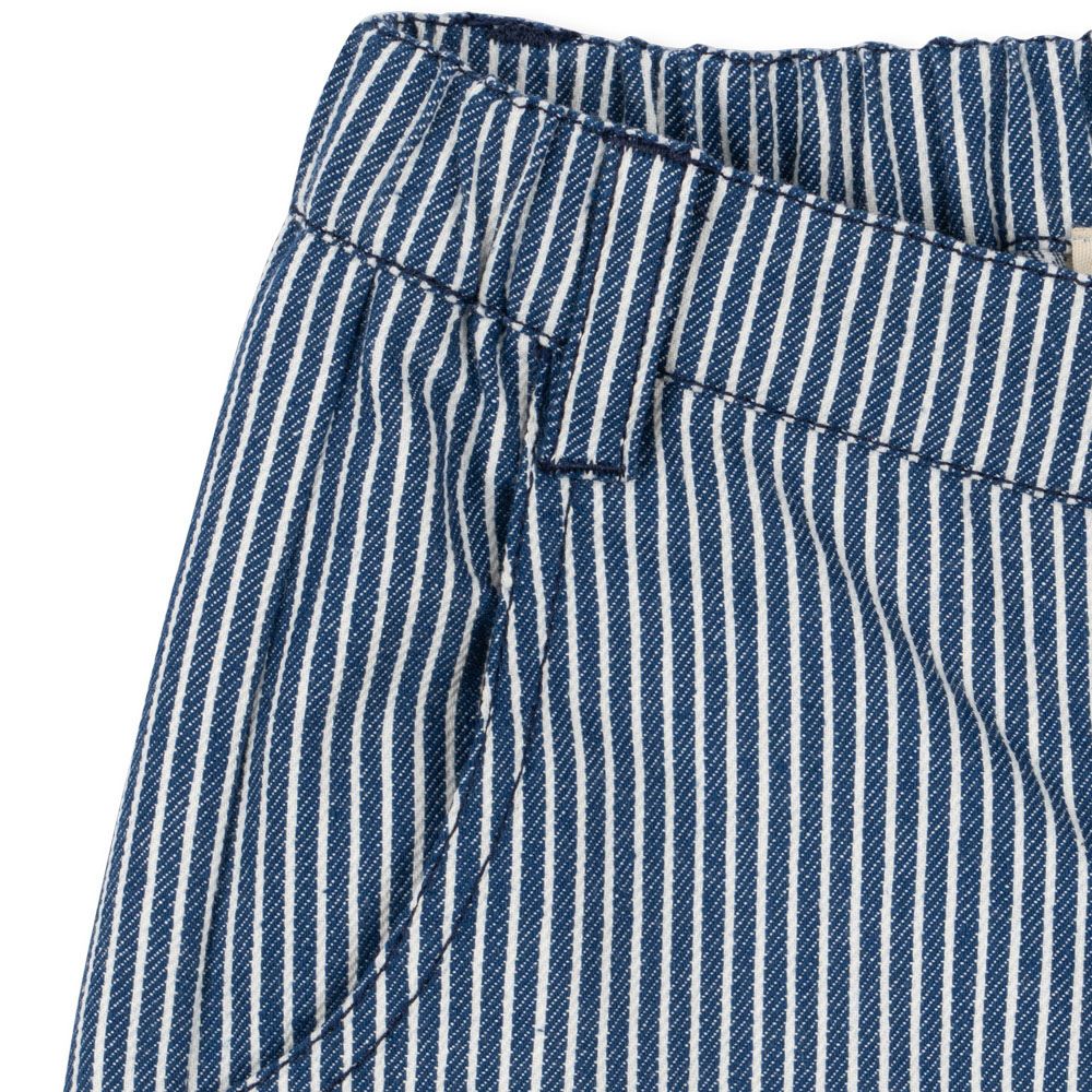 Konges Slojd Spodnie dziecięce tkane Luc Blue Stripe