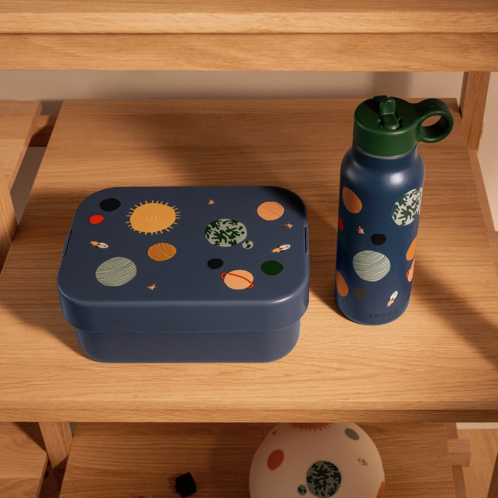 Liewood Zestaw lunchbox i butelka na wodę Yang Tritan Universe Classic navy