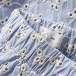 Lil’ Atelier Spodnie dziecięce dla dziewczynki szerokie Zen Blue NMFTESSIE