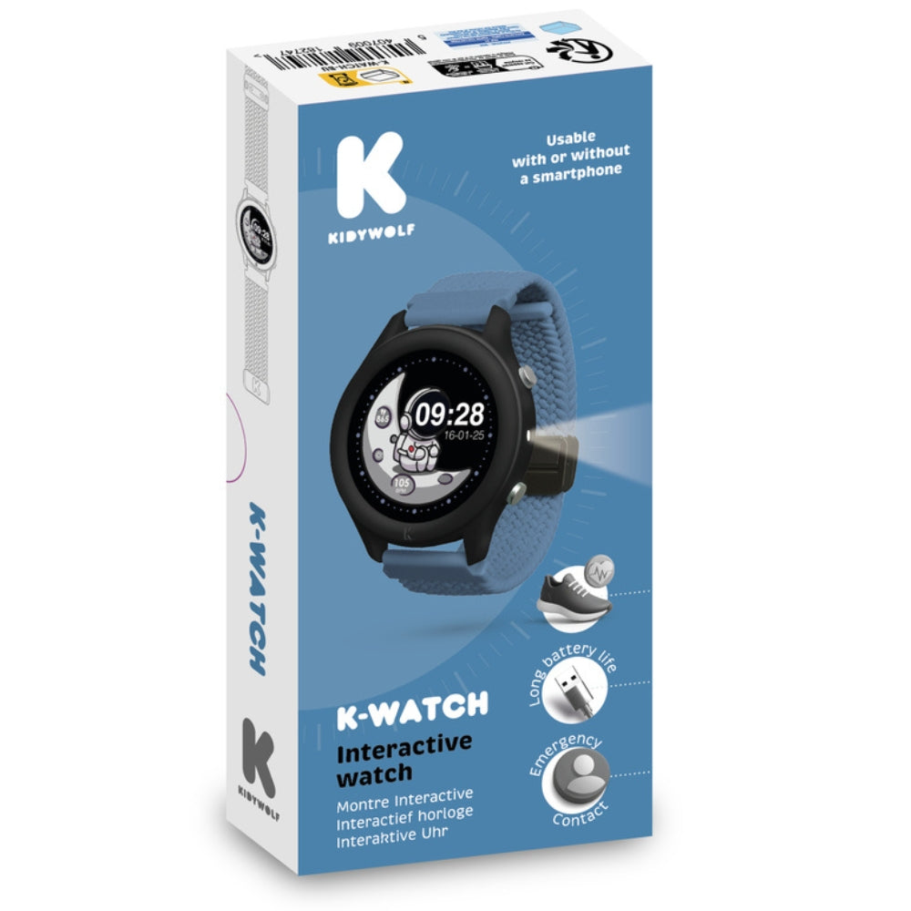 Kidywolf Zegarek interaktywny dla dzieci K-Watch Niebieski
