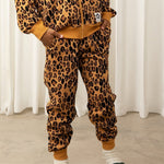 Mini Rodini Spodnie dziecięce Basic Leopard Beige