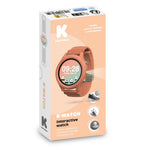 Kidywolf Zegarek interaktywny dla dzieci K-Watch Koralowy róż