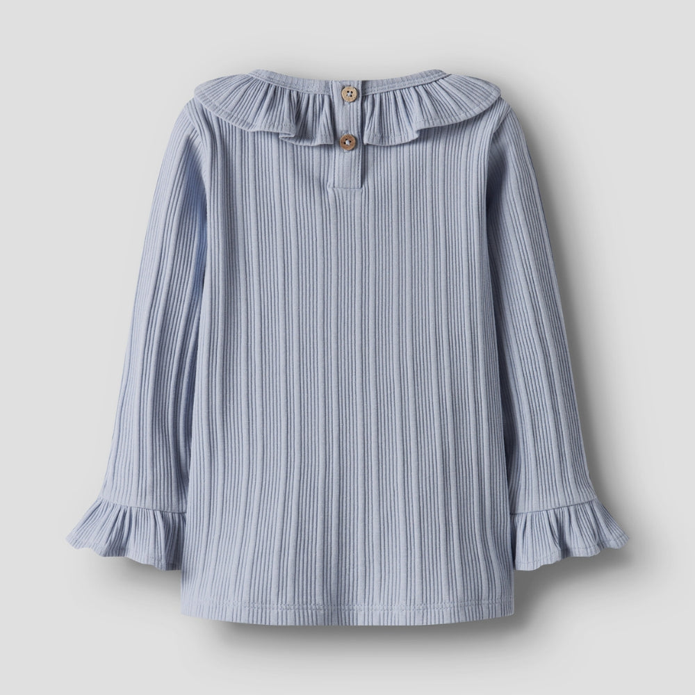 Lil’ Atelier Bluzka dziecięca dla dziewczynki Zen Blue NMFTANSY