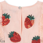 Konges Slojd Sukienka dla dziewczynki Yvonne Frill Strawberry Rose