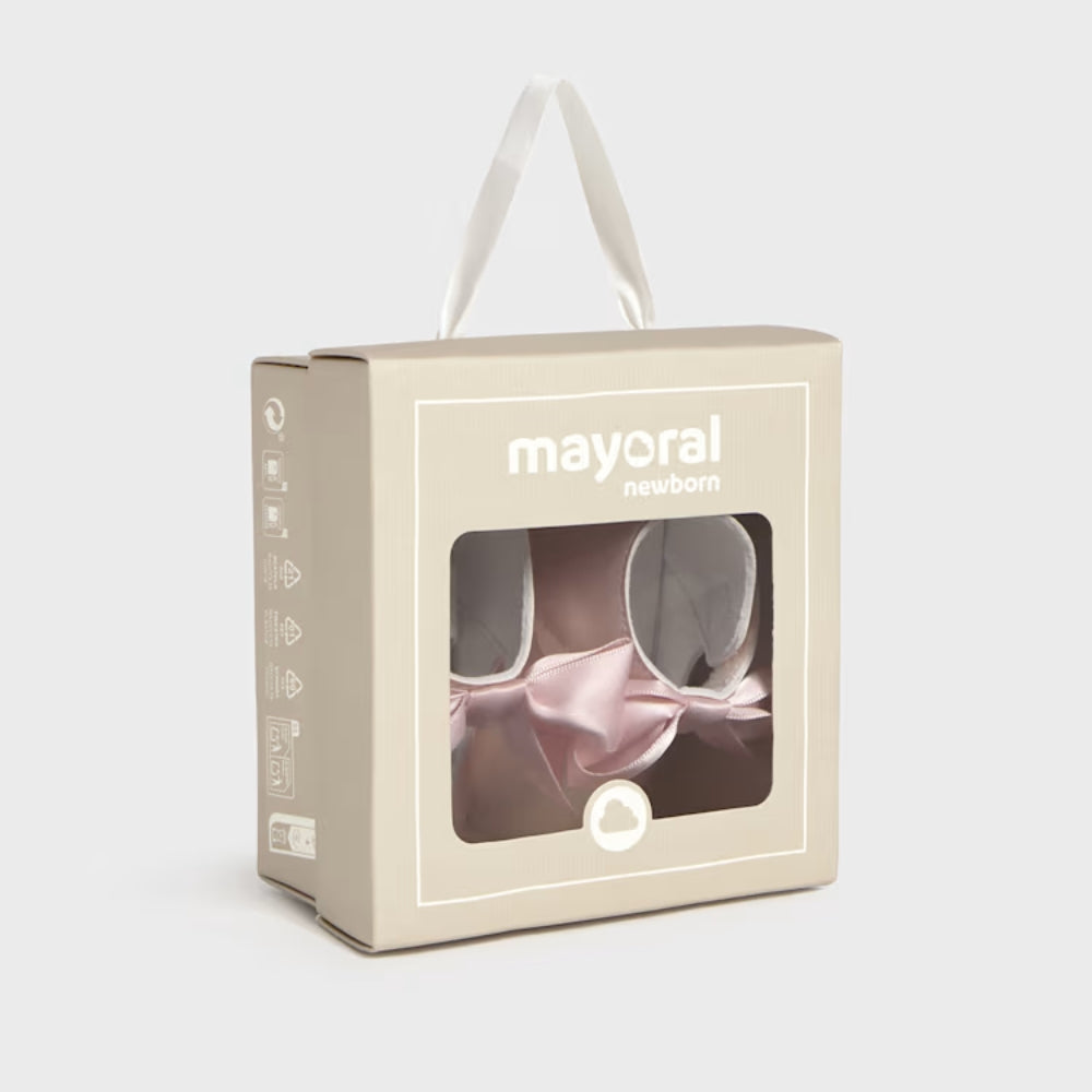 Mayoral Buty niechodki dla dziewczynki balerinki wizytowe z kokardką Tulip