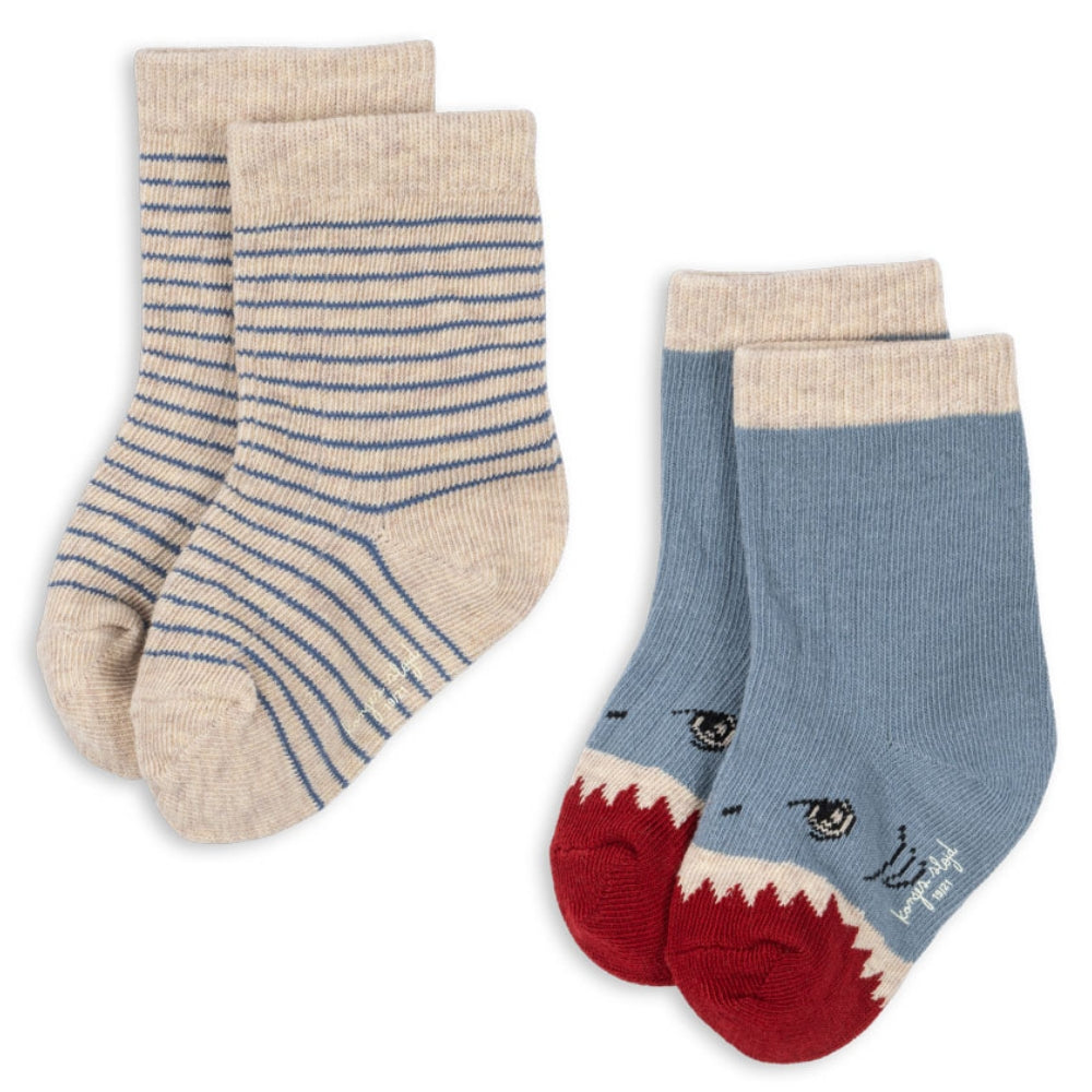 Konges Slojd Skarpetki dla chłopca Shark Rib