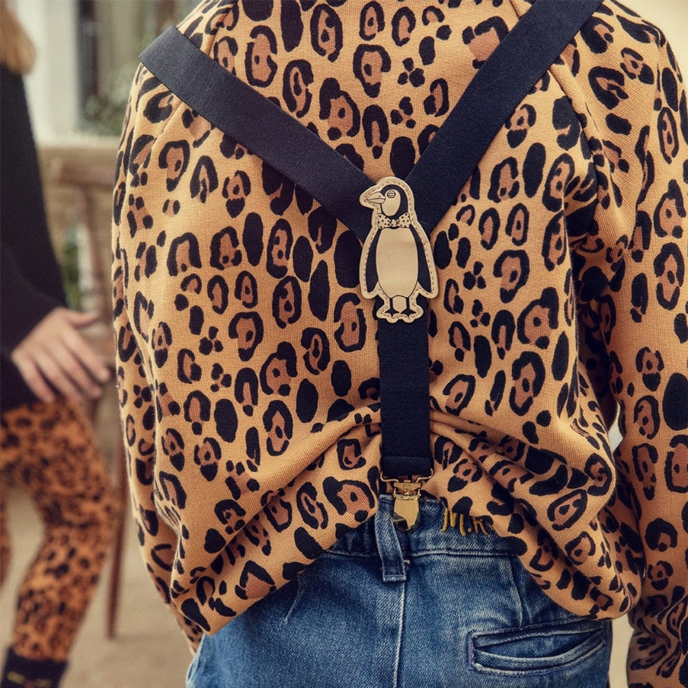 Mini Rodini Bluza dziecięca Basic Leopard Beige