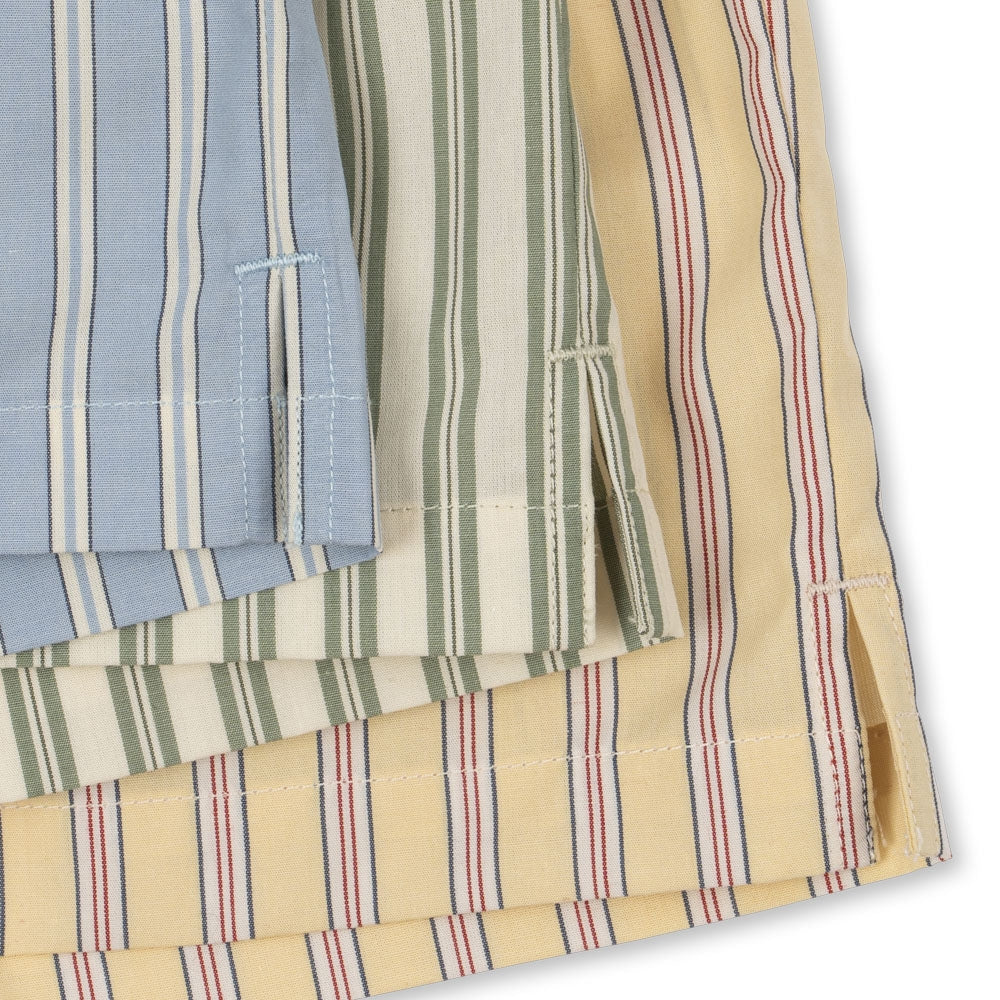 Konges Slojd Krótkie spodenki dziecięce Azur Soleil/Bleu/Basil Stripe 3-pak