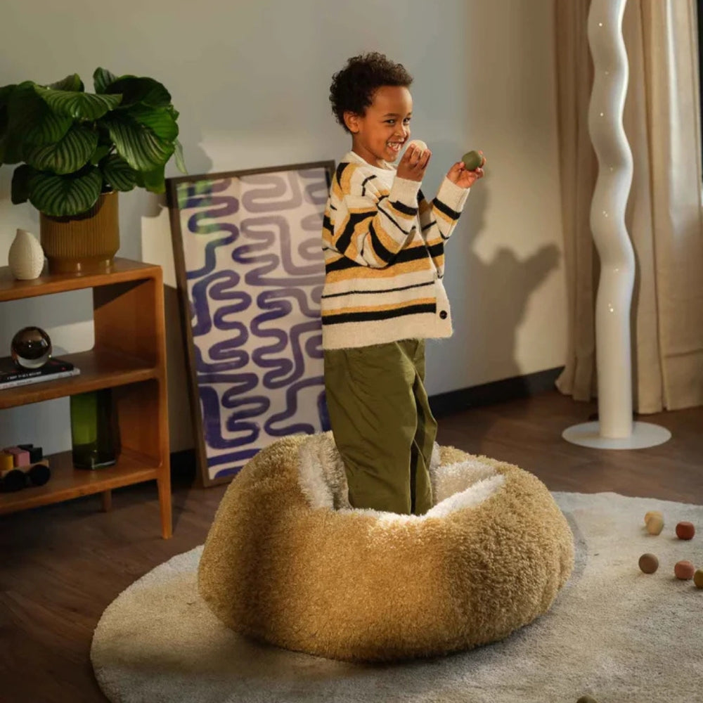 Wigiwama Pufa dziecięca miękka Yeti Beanbag Honey