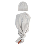 Yarnami by Poofi Zestaw merino Cozy dla niemowlaka beżowo-szary