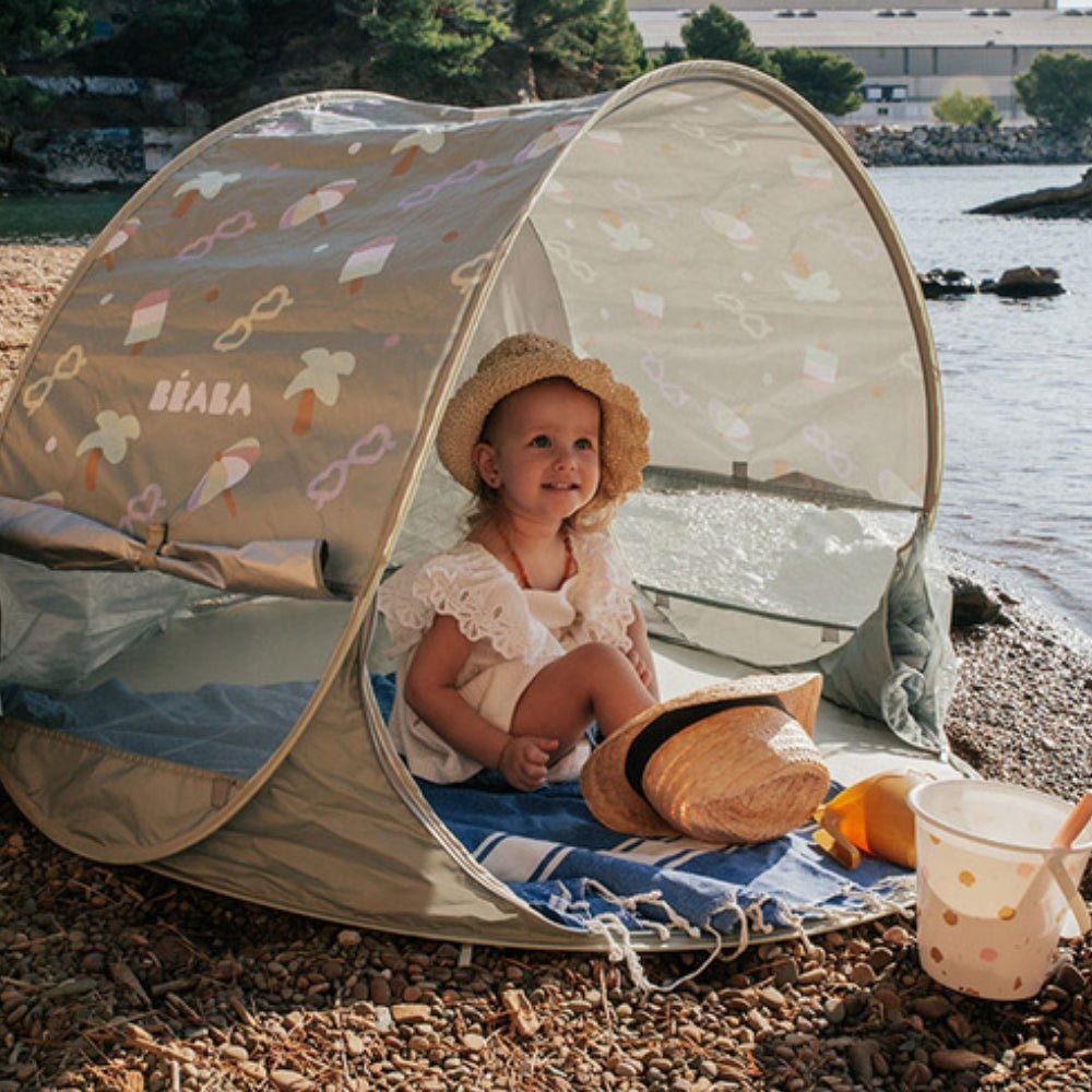 Beaba Namiot plażowy dla dzieci Breezy ochrona UV UPF 50+ Lichen