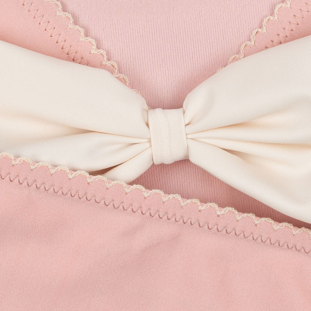 Konges Slojd Strój kąpielowy dla dziewczynki dwuczęściowy Kitty Powder Pink