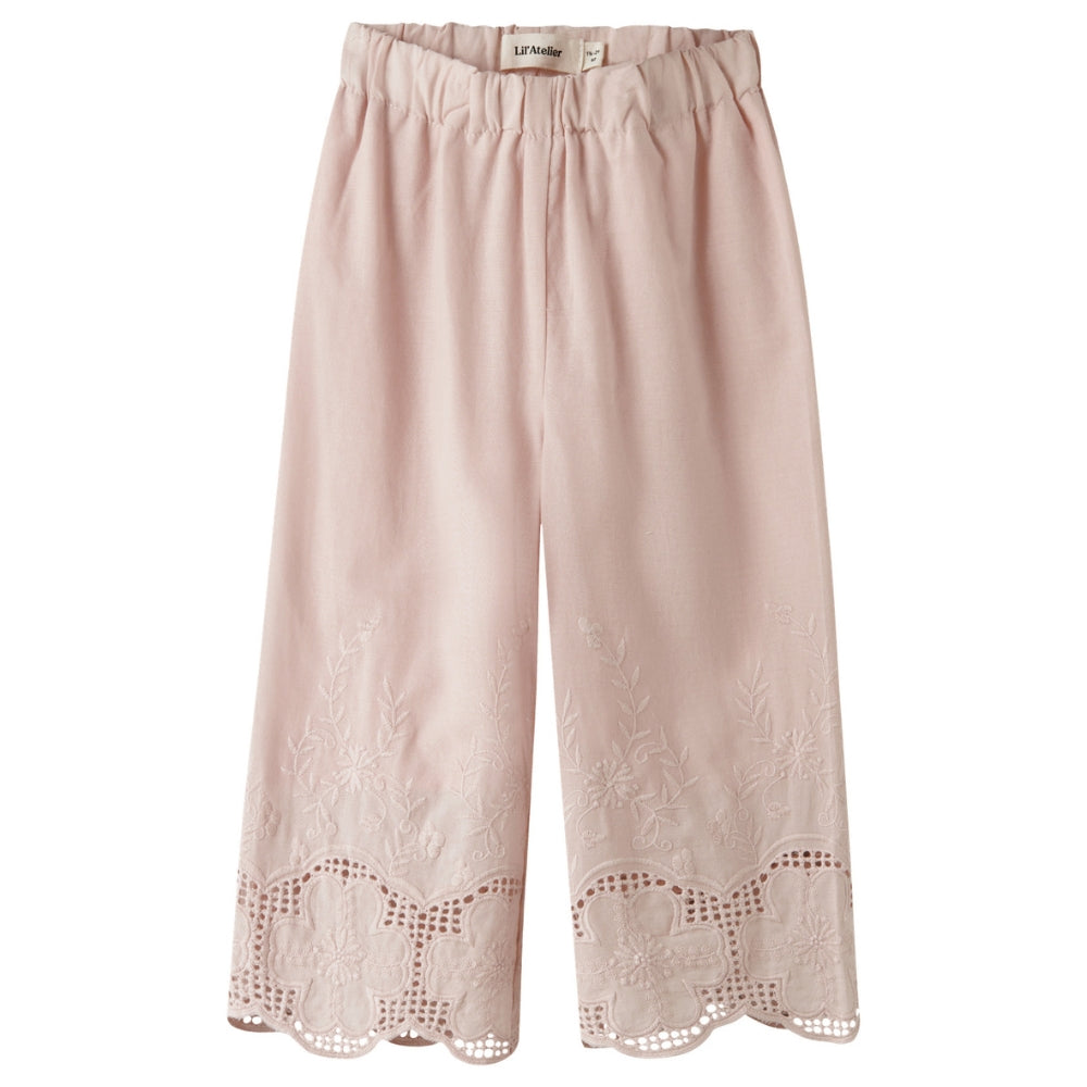 Lil’ Atelier Spodnie dla dziewczynki szerokie Peach Whip NMFDAYNA