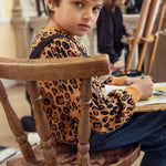 Mini Rodini Bluza dziecięca Basic Leopard Beige