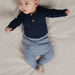 Name It Baby Legginsy niemowlęce prążkowane Tradewinds NBMKAB